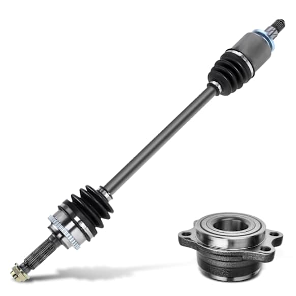 APCVA2477 2 Pcs Rear Passenger CV Axle Shaft Assembly & Wheel Hub Bearing