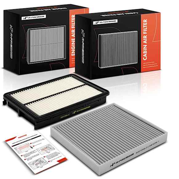 APEAF1889 2 Pcs Engine and Active Carbon Cabin Air Filter