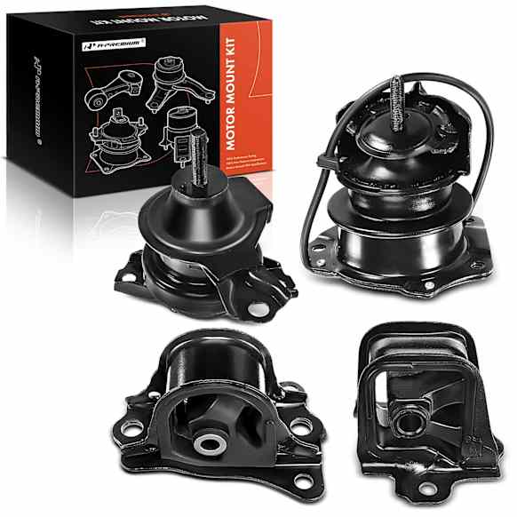 APEM004 4-Pc Front and Rear Engine Motor & Transmission Mount Kit