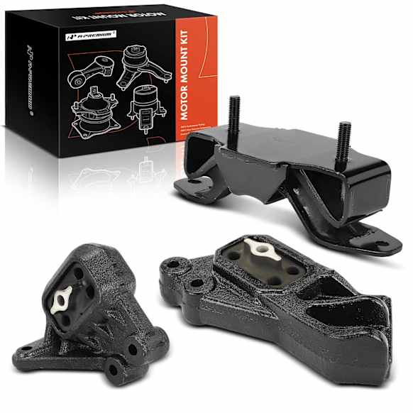 2005 Dodge Ram 1500 - Front, Driver and Passenger Side Motor Mount, 4WD, Automatic Transmission, It fits the model With Automatic Transmission, Includes: Engine Mount, Transmission Mount