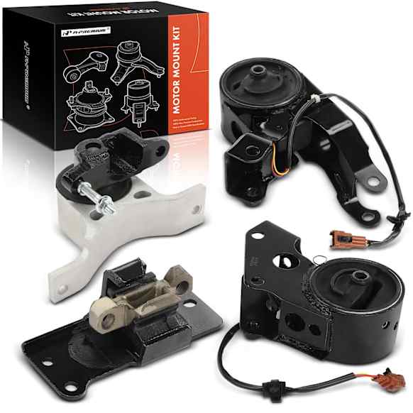 2007 Nissan Murano - Front and Rear, Driver and Passenger Side Motor Mount, AWD, Automatic CVT Transaxle, Automatic CVT Transmission, Front Motor Mount With Wires, Front Right Motor Mount, Rear Motor Mount without Wires, Transmission Mount