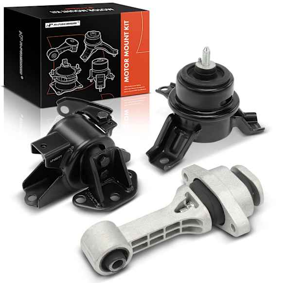 APEM1211 3-Pc Front Engine Motor & Transmission Mount Kit