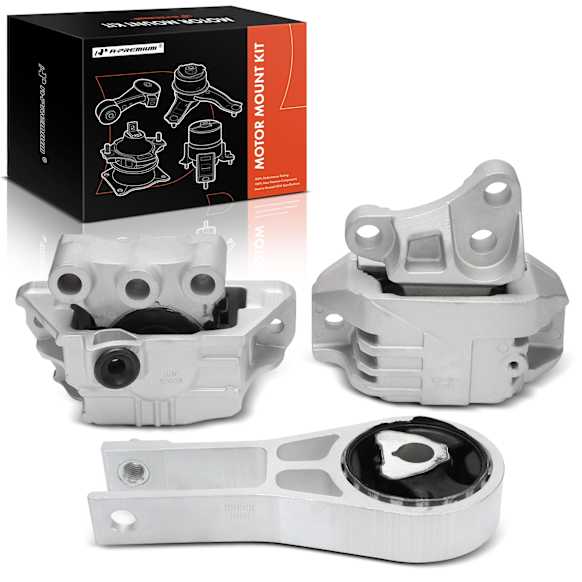2018 Jeep Compass - 3-Pc Rear Engine Shock & Transmission & Engine Mount Kit