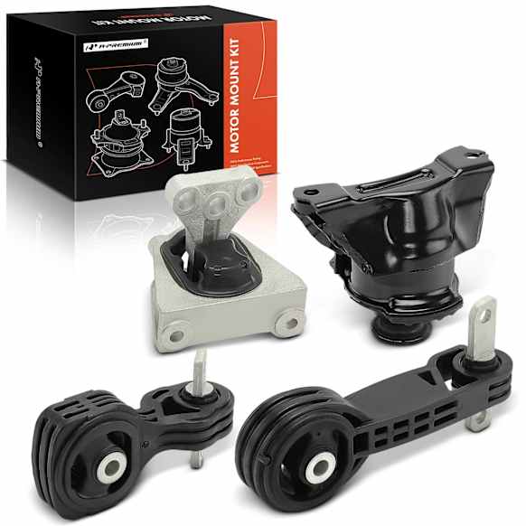 APEM1400 4-Pc Front Engine Motor & Torque Strut & Automatic Transmission Mount Kit