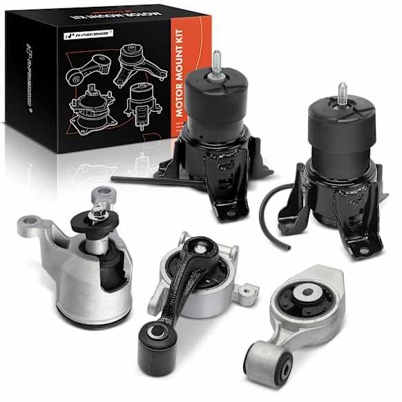 2013 Nissan Altima - Front and Rear, Driver and Passenger Side Motor Mount, (Front or Rear, Right) Engine Mount, (Right, Upper) Engine Torque Strut Mount, (Rear) Engine Torque Strut Mount