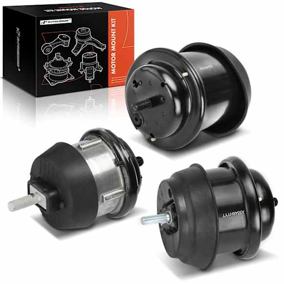 APEM481 3-Pc Front and Rear Engine Motor & Transmission Mount Kit