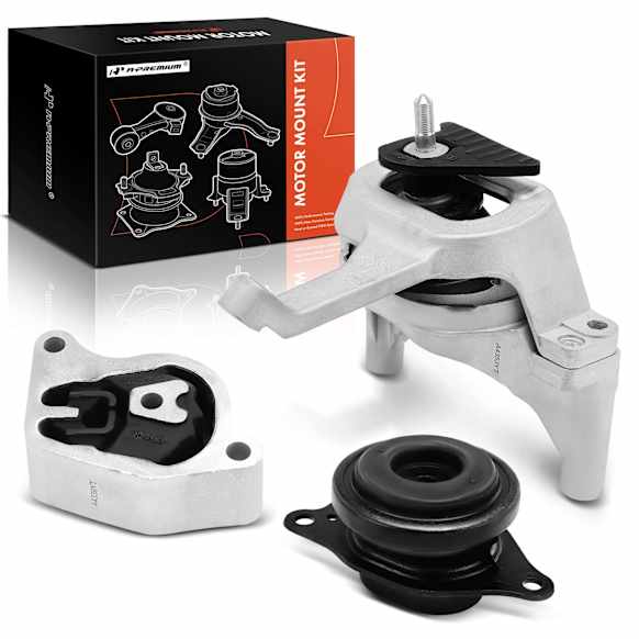 2013 Nissan Altima - Front, Passenger Side and Rear Motor Mount, Naturally Aspirated, Automatic CVT Transaxle, Transmission Mount