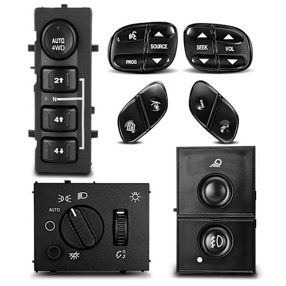 APFLS002 4x4 4WD Selector & Headlight & Fog Light Steering & Wheel Switches