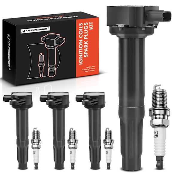 APIC0694 8-Piece Kit Black Ignition Coil and Iridium Spark Plug Kits