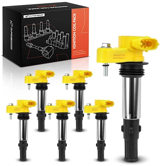 APIC1470 6 Pcs Yellow Ignition Coil