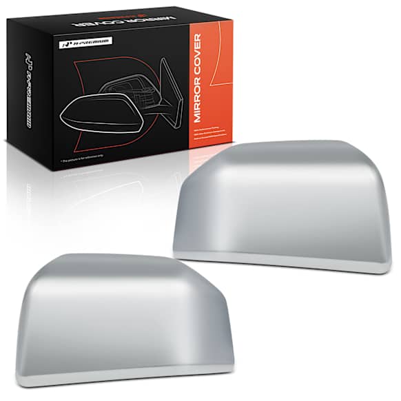 APMCR044 2 Pcs Vew Mirror Cover Cap Chrome