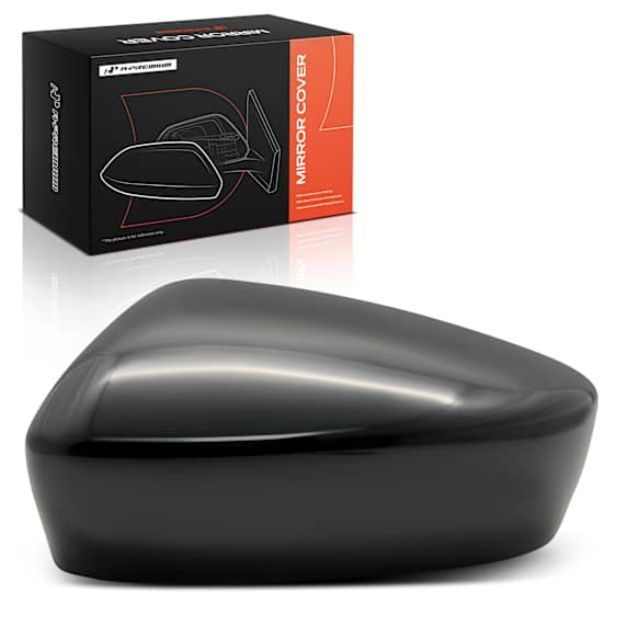 APMCR055 Mirror Cover Cap Smooth Black