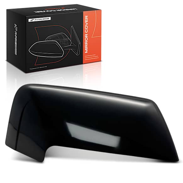 APMCR094 Mirror Cover Cap Smooth Black