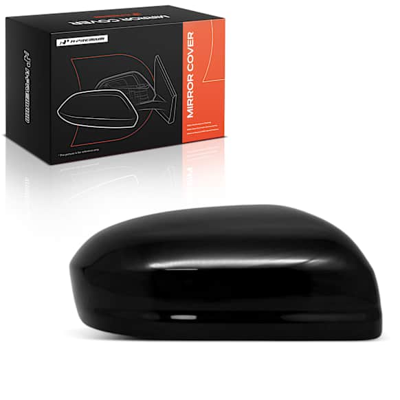 APMCR335 Mirror Cover Cap Smooth Black