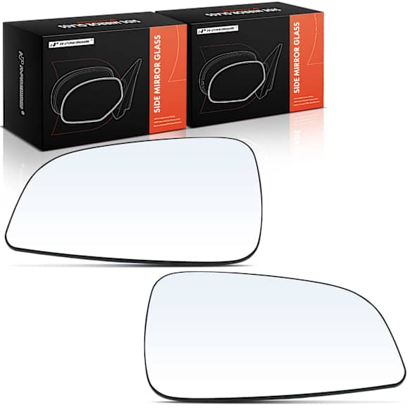 APMGS637 2 Pcs Driver & Passenger Mirror Glass with Manual Adjust