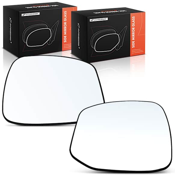 APMGS757 2 Pcs Front Mirror Glass with Manual Adjust