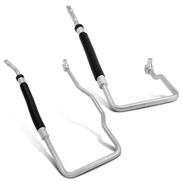 APOCL348 2 Pcs Engine Inlet & Outlet Oil Cooler Line