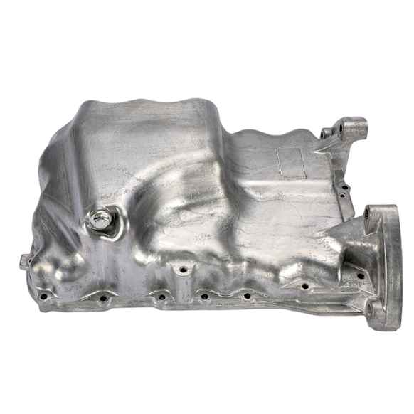 APOP600PG Engine Oil Pan with Drain Plug Aluminum Silver