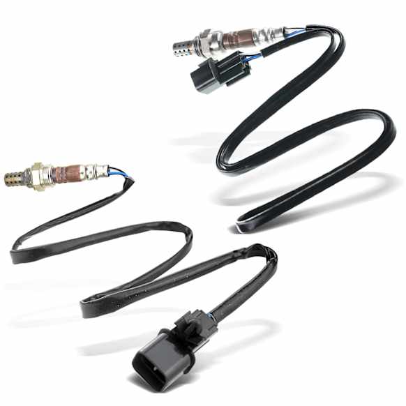 APOS1498 2 Pcs Upstream Front & Rear O2 Oxygen Sensor