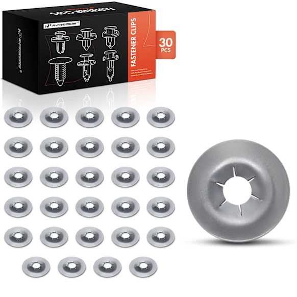 2004 Honda Element - Clips & Fasteners, These clips are only for 3 mm diameter holes, Silver, Metal, Set of 30