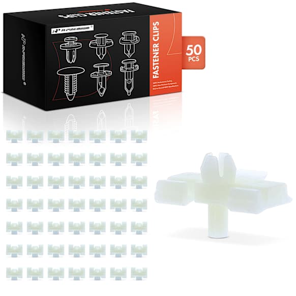 1986 Mercedes Benz 300E - Clips & Fasteners, Natural, Nylon, Set of 50