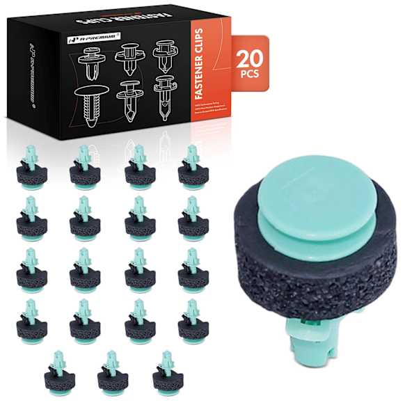 APRCF096 20 Pcs 8mm Nylon Retainer Clips Push-Type