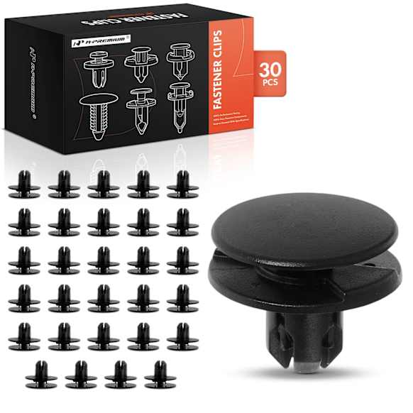 APRCF1301 30 Pcs 8mm Nylon Fender Retainer Clips Push-Type