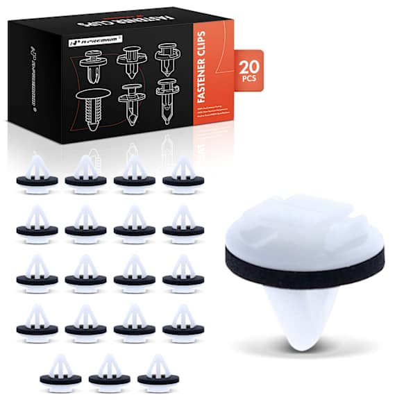 2011 Toyota Avalon Limited - Clips & Fasteners, White, Nylon, Set of 20