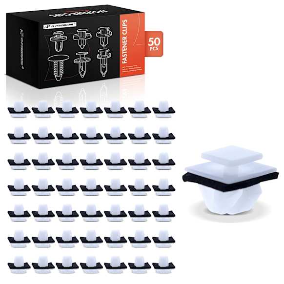 APRCF1590 50 Pcs 10mm Nylon Moulding Retainer Clip with Sealer