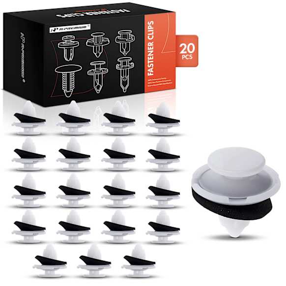 APRCF1697 20 Pcs 8.5mm Nylon Rocker Molding Retainer Clip Push-Type