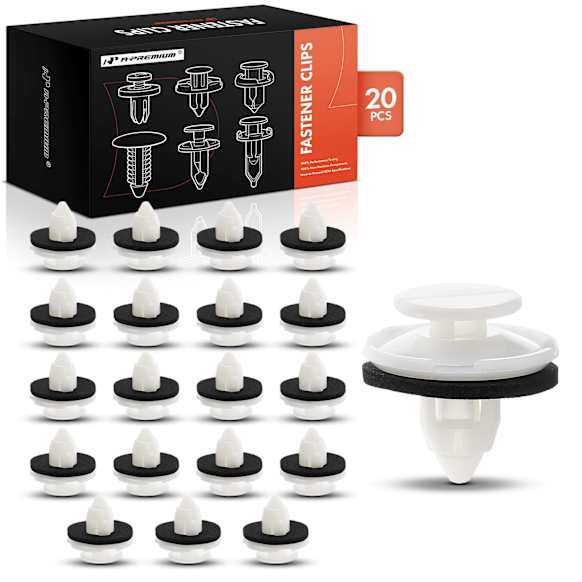 APRCF1700 20 Pcs 8.5mm Tailgate Garnish Retainer Clip with Sealer Push-Type
