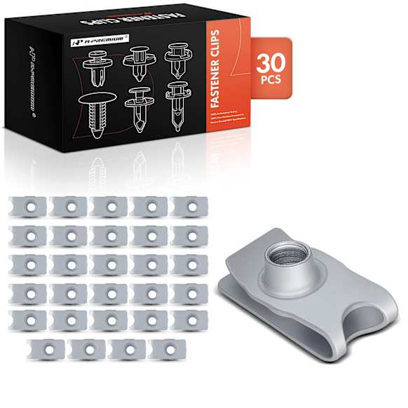 APRCF1752 30 Pcs 14.5mm Zinc Retainer Clips Bumper Retainer Clips