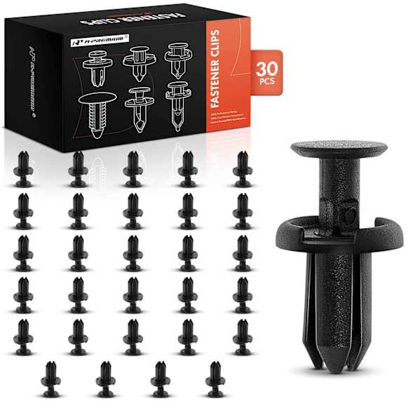 APRCF1776 30 Pcs 5mm Nylon Front Bumper Retainer Clips Push-Type