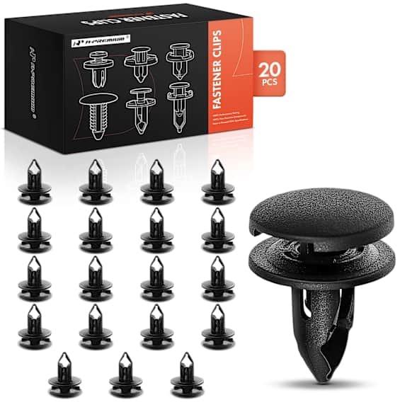APRCF2081 20 Pcs 7mm Nylon Trunk Side Trim Fastener Clips Screw