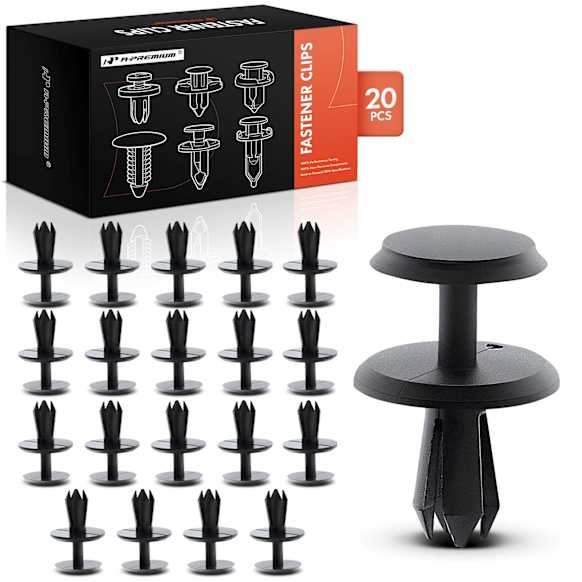 APRCF2099 20 Pcs 5mm Nylon Front Suspension Shield Retainer Clips Push-Type