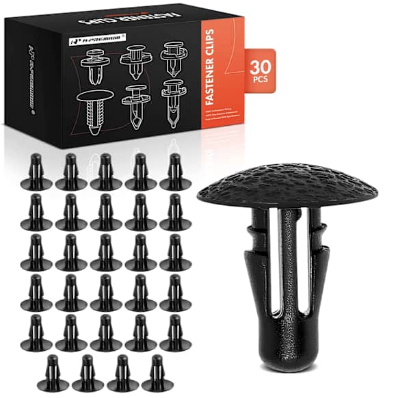 APRCF2815 30 Pcs 6mm Nylon Retaining Clip Fender Splash Shield Retainer