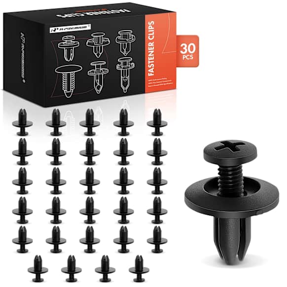 APRCF2875 30 Pcs 6mm Nylon Bumper Retainer Clip with Open End Screw-Type