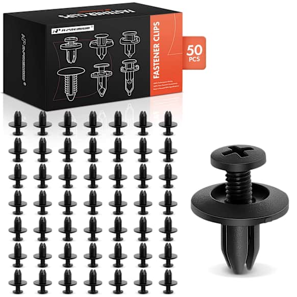 APRCF2876 50 Pcs 6mm Nylon Bumper Retainer Clip with Open End Screw-Type