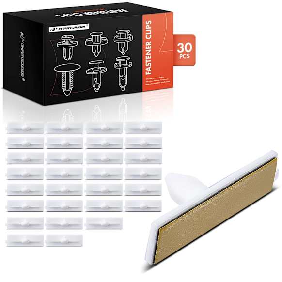 APRCF3004 30 Pcs Nylon Clip Windshield Moulding Retainer with Adhesive Strip