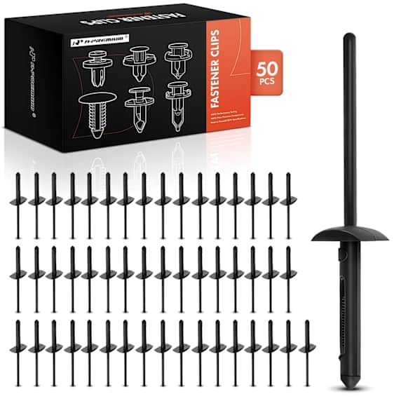 APRCF3113 50 Pcs 4mm Nylon Blind Rivet Cowl Vent Grille Retainer Fastener