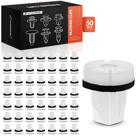 APRCF3230 50 Pcs 9mm Square Trunk Screw Grommet Retainer Clip with Sealer