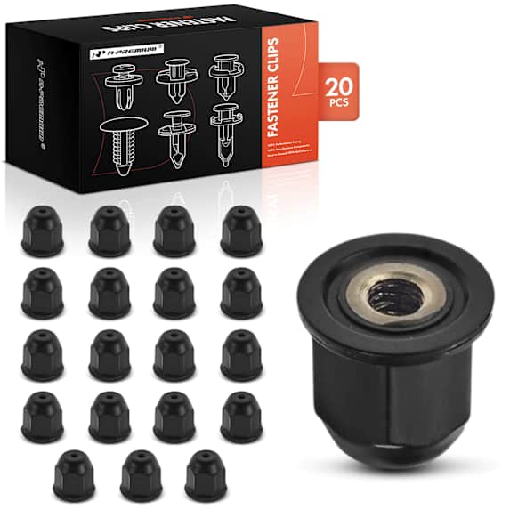 APRCF328 20 Pcs Nylon Door Molding Clips Nuts Fasteners Retainer