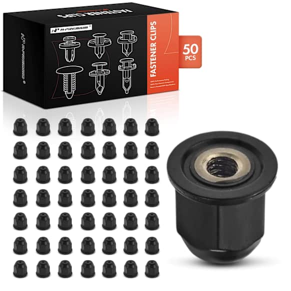 APRCF330 50 Pcs Nylon Door Molding Clips Nuts Fasteners Retainer