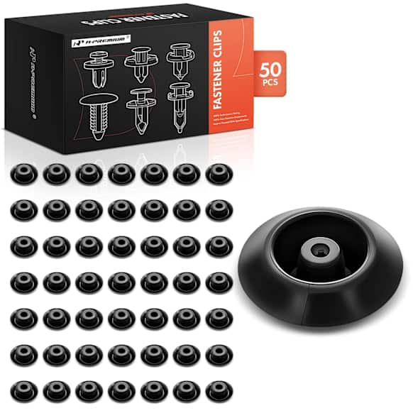 APRCF3311 50 Pcs 11mm Nylon Black Body Hole Plug Retainer Clips