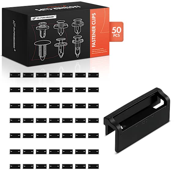 2015 Toyota Tacoma - Clips & Fasteners, It comes With 15 mm in width clips, Black, Nylon, Set of 50