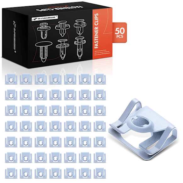 APRCF3580 50 Pcs 6mm Steel Speed Nut U Nut Retainer Clips