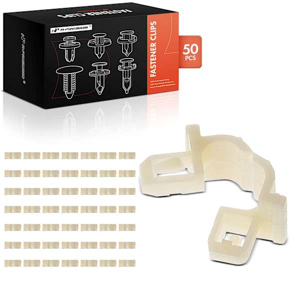 APRCF3676 50 Pcs 3mm Inside Diameter Nylon Windshield Washer Hose Retainer Clip