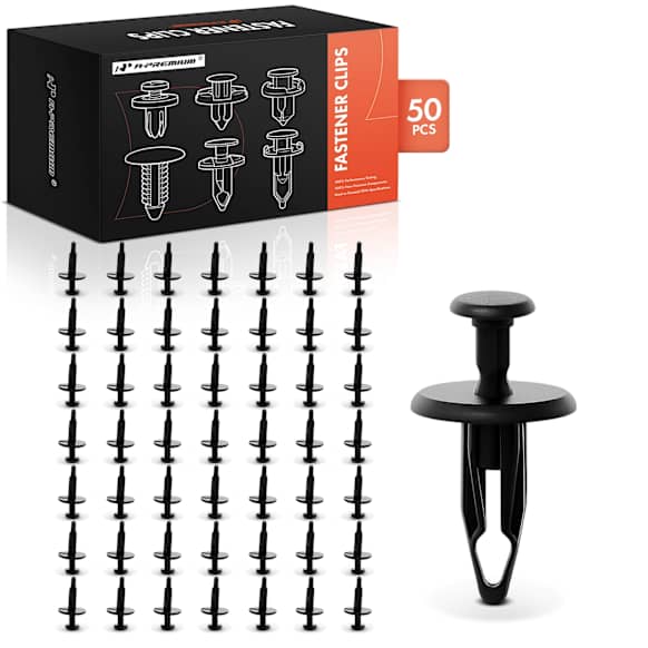 APRCF3928 50 Pcs 6.4mm Fender Molding Retainer Clip Push-Type