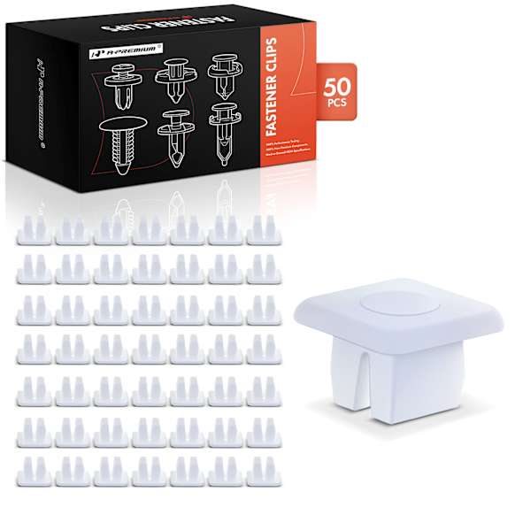 1989 Buick Riviera - Clips & Fasteners, These clips are only for 1/4 inch (#14) Screw Size., White, Nylon, Set of 50