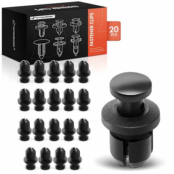 APRCF4237 20 Pcs 8mm Nylon Splash Shield Retainer Clips Push-Type